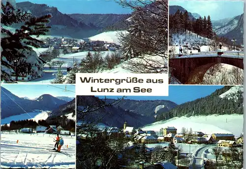 37217 - Niederösterreich - Lunz am See , Wintersport - gelaufen 1984