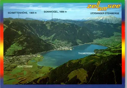 37229 - Salzburg - Zell am See , Schüttdorf , Thumersbach , Schmittenhöhe , Sonnkogel , Panorama - gelaufen