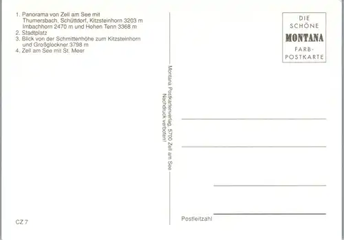 37241 - Salzburg - Zell am See , Thumersbach , Schüttdorf , Kitzsteinhorn - nicht gelaufen