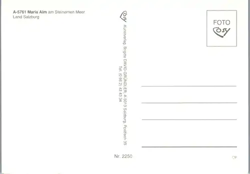 37250 - Salzburg - Maria Alm am Steinernen Meer , Mehrbildkarte - nicht gelaufen