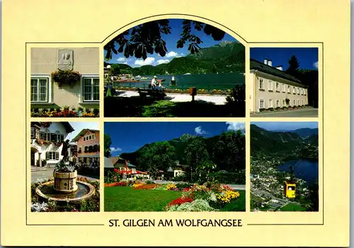 37257 - Salzburg - St. Gilgen am Wolfgangsee , Mehrbildkarte - nicht gelaufen