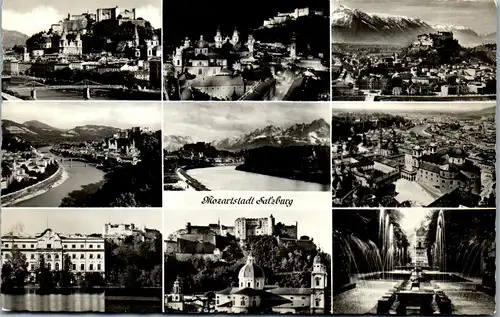 37259 - Salzburg - Salzburg , Mehrbildkarte - gelaufen 1950