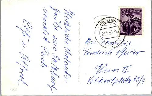 37259 - Salzburg - Salzburg , Mehrbildkarte - gelaufen 1950