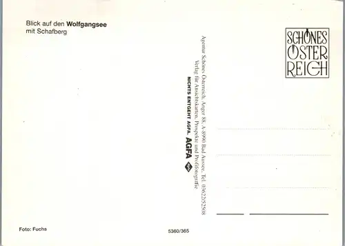 37264 - Salzburg - Wolfgangsee mit Schafberg - nicht gelaufen