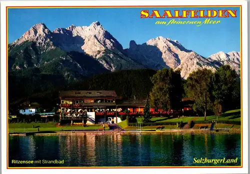 37267 - Salzburg - Saalfelden am Steinernen Meer , Ritzensee mit Strandbad - nicht gelaufen