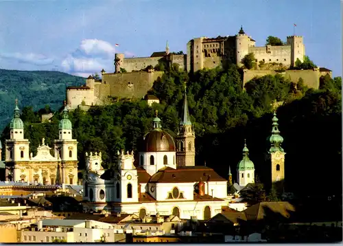 37279 - Salzburg - Salzburg , Blick auf die Altstadt vom Mönchsberg - nicht gelaufen