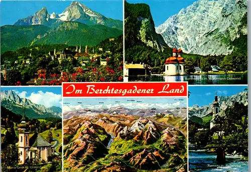 37296 - Deutschland - Berchtesgadener Land , Mehrbildkarte - nicht gelaufen