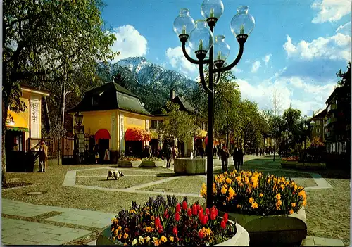 37313 - Deutschland - Bad Reichenhall , Fußgänger Garten mit Predigtstuhl - nicht gelaufen