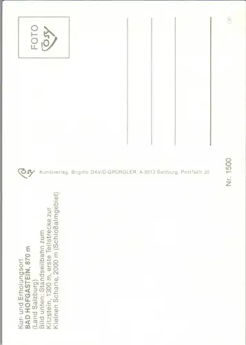 37378 - Salzburg - Bad Hofgastein , Mehrbildkarte - nicht gelaufen