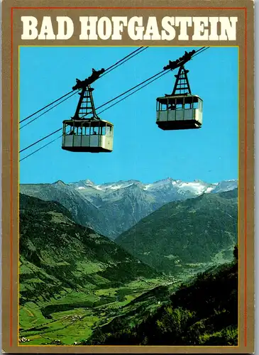 37381 - Salzburg - Bad Hofgastein , Seilbahn , Blick auf Tischlerkargletscher - gelaufen 1986