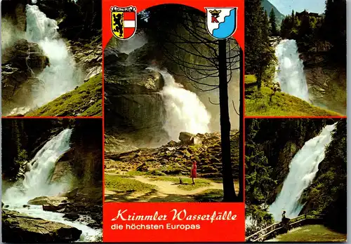 37416 - Salzburg - Krimmler Wasserfälle , Mehrbildkarte - nicht gelaufen