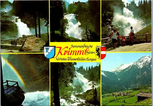 37418 - Salzburg - Krimmler Wasserfälle , Mehrbildkarte - nicht gelaufen