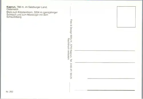 37421 - Salzburg - Kaprun , Blick zum Kitzsteinhorn und zum Maiskogel mit dem Schaufelberg - nicht gelaufen