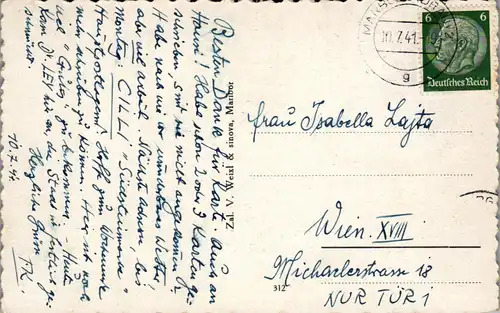 937335 - Slowenien - Maribor Glavni Trg - gelaufen 1941