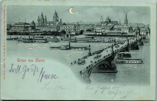 37466 - Deutschland - Mainz , Gruss aus - gelaufen 1903