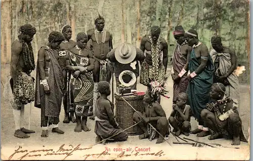 37470 - Fremde Kulturen - An open Air Concert - gelaufen 1906