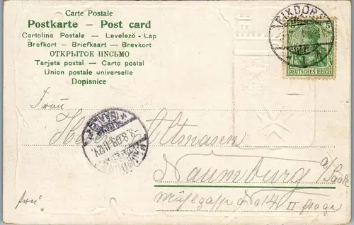 37478 - Deutschland - Rixdorf , Gruss aus , Berlin Neukölln - gelaufen 1903