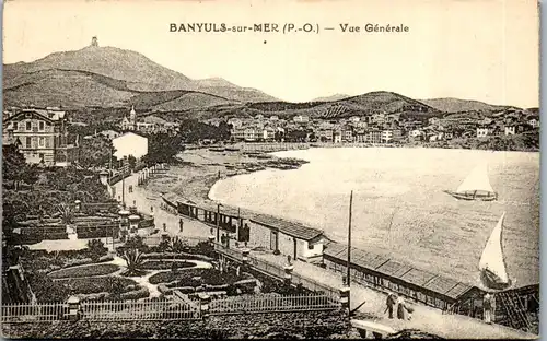 37520 - Frankreich - Banyuls sur Mer , Vue Generale - gelaufen 1926