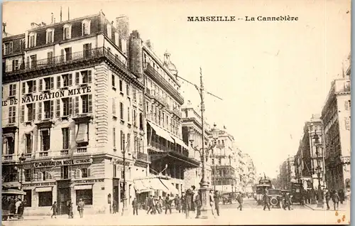37531 - Frankreich - Marseille , La Cannebiere - nicht gelaufen