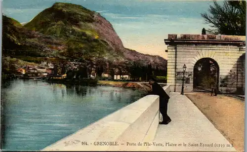 37543 - Frankreich - Grenoble , Porte de I'lle Verte , l'Isere et le Saint Eynard - nicht gelaufen