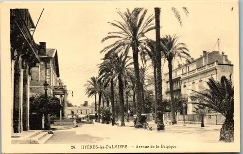 37549 - Frankreich - Hyeres les Palmiers , Avenue de la Belgique - nicht gelaufen
