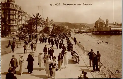 37554 - Frankreich - Nice , Promenade des Anglais - nicht gelaufen