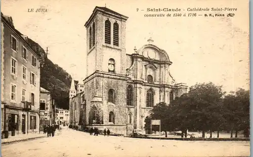 37563 - Frankreich - St. Saint Claude , Cathedrale Saint Pierre - nicht gelaufen