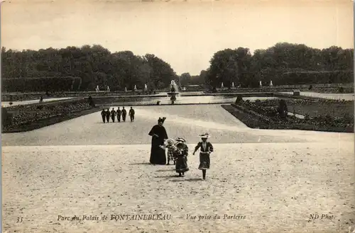 37566 - Frankreich - Fontainebleau , Parc du Palais , Vue prise du Parterre - nicht gelaufen