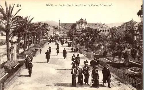 37570 - Frankreich - Nice , Le Jardin Albert I et le Casino Municipal - nicht gelaufen