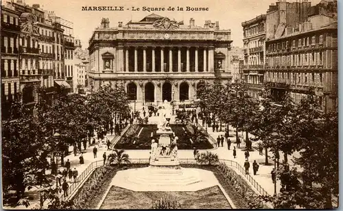 37572 - Frankreich - Marseille , Le Square de la Bourse - nicht gelaufen