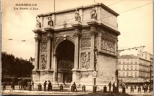 37574 - Frankreich - Marseille , La Porte d'Aix - nicht gelaufen
