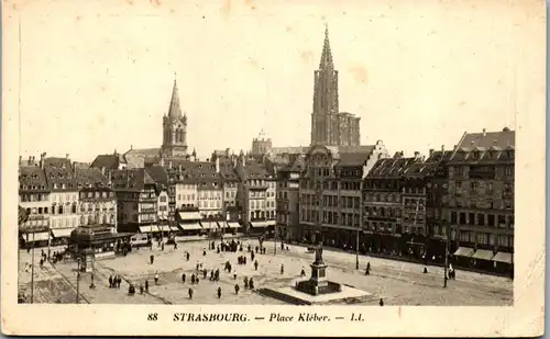 37576 - Frankreich - Strasbourg , Place Kleber - nicht gelaufen