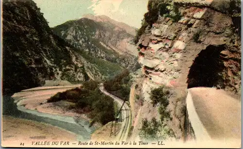 37577 - Frankreich - Vallee du Var , Route de Saint St. Martin du Var a la Tinee - nicht gelaufen