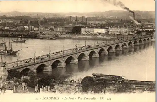 37589 - Frankreich - Bordeaux , Le Pont , Vue d'ensemble - nicht gelaufen