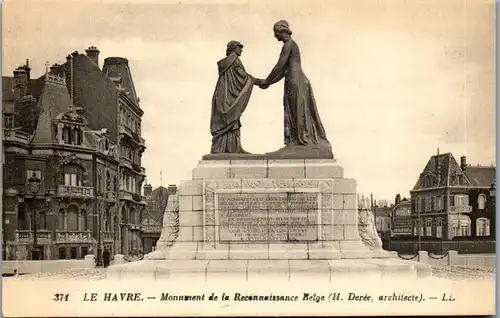 37599 - Frankreich - Le Havre , Monument de la Reconnaissance Belge - nicht gelaufen