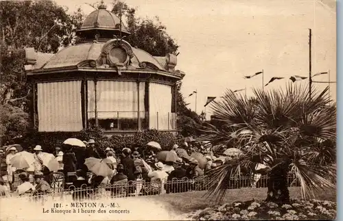 37605 - Frankreich - Menton , Le Kiosque a 1 heure des concerts - nicht gelaufen