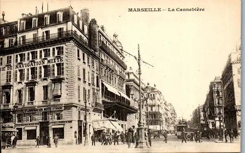 37622 - Frankreich - Marseille , La Cannebiere - nicht gelaufen