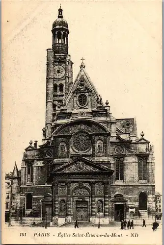 37629 - Frankreich - Paris , Eglise Saint Etienne du Mont - nicht gelaufen