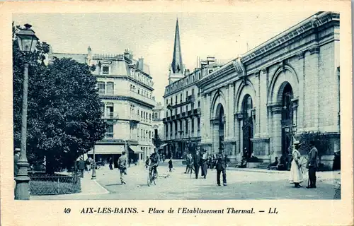 37639 - Frankreich - Aix les Bains , Place de l'Etablissement Thermal - nicht gelaufen