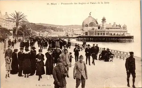 37645 - Frankreich - Nice , Promenade des Anglais et Palais de la Jetee - nicht gelaufen