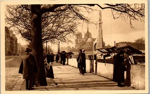 37649 - Frankreich - Paris , Le Quai de la Tournelle vers Notre Dame - nicht gelaufen