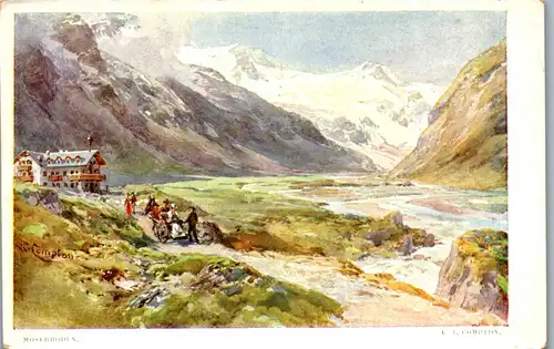 37670 - Künstlerkarte - Salzburg , Moser Boden , Moserboden , signiert E. T. Compton - nicht gelaufen