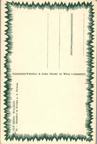 37677 - Künstlerkarte - Wachau , Haushof in Krems an der Donau , signiert Ulf Seidl - nicht gelaufen