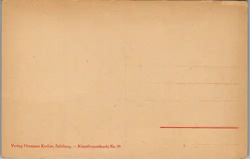 37689 - Künstlerkarte - Salzburg , Ausblick vom Fuss des Gaisberg , signiert E. T. Compton - nicht gelaufen