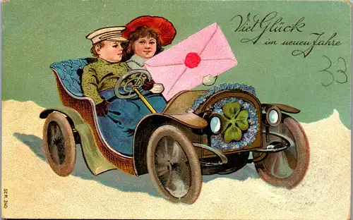 37718 - Neujahr - Viel Glück im neuen Jahr - gelaufen