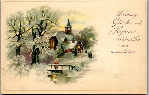 37731 - Neujahr - Motiv - gelaufen 1917