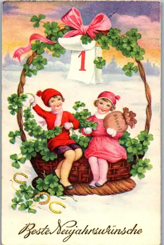 37736 - Neujahr - Beste Neujahrszuwünsche - gelaufen 1936