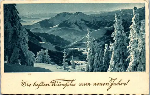 37742 - Neujahr - Winterlandschaft - gelaufen 1931