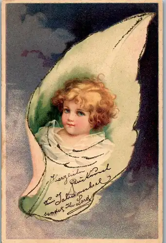 37745 - Neujahr - Motiv Kind - gelaufen