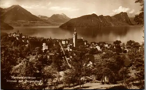 37756 - Schweiz - Vitznau mit Bürgenstock , Vierwaldstättersee - nicht gelaufen